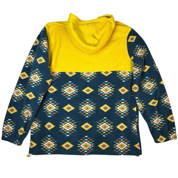 Massive Outdoor Fleece Hoodie Pullover Mens Size XL Aztec Southwestern Gorpcore - Picture 9 of 10